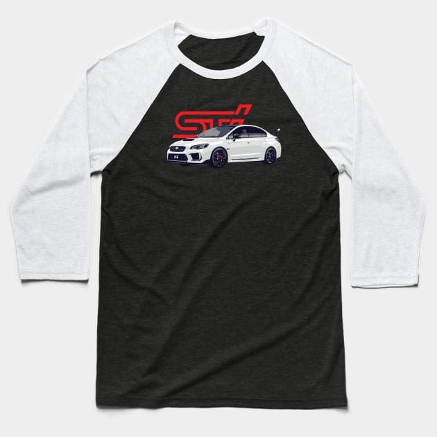 JDM STI WRX Impreza Baseball T-Shirt by cowtown_cowboy